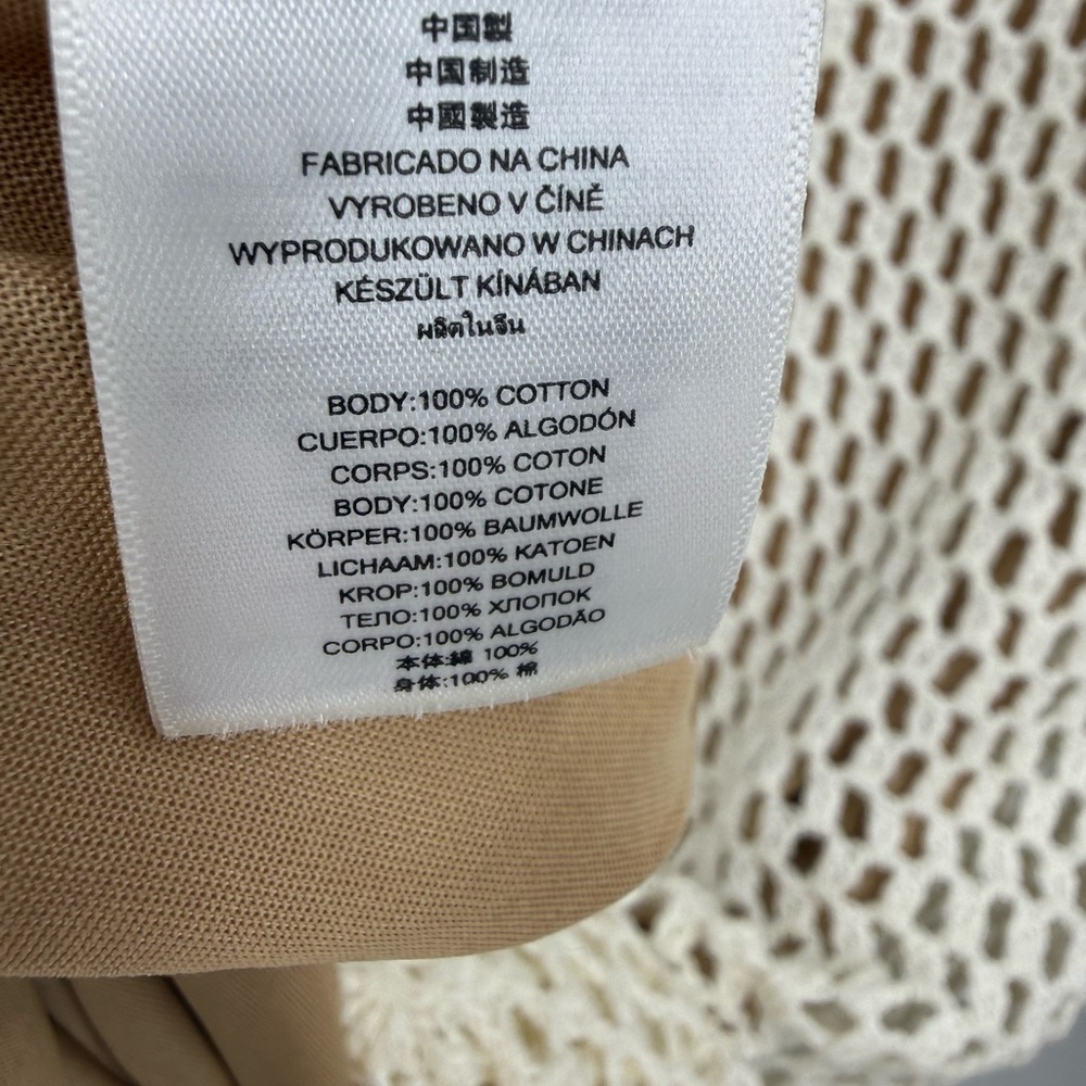 Michael Kors ivory crochet midi dress/bathing suit, cover-up M - Picture 8 of 11